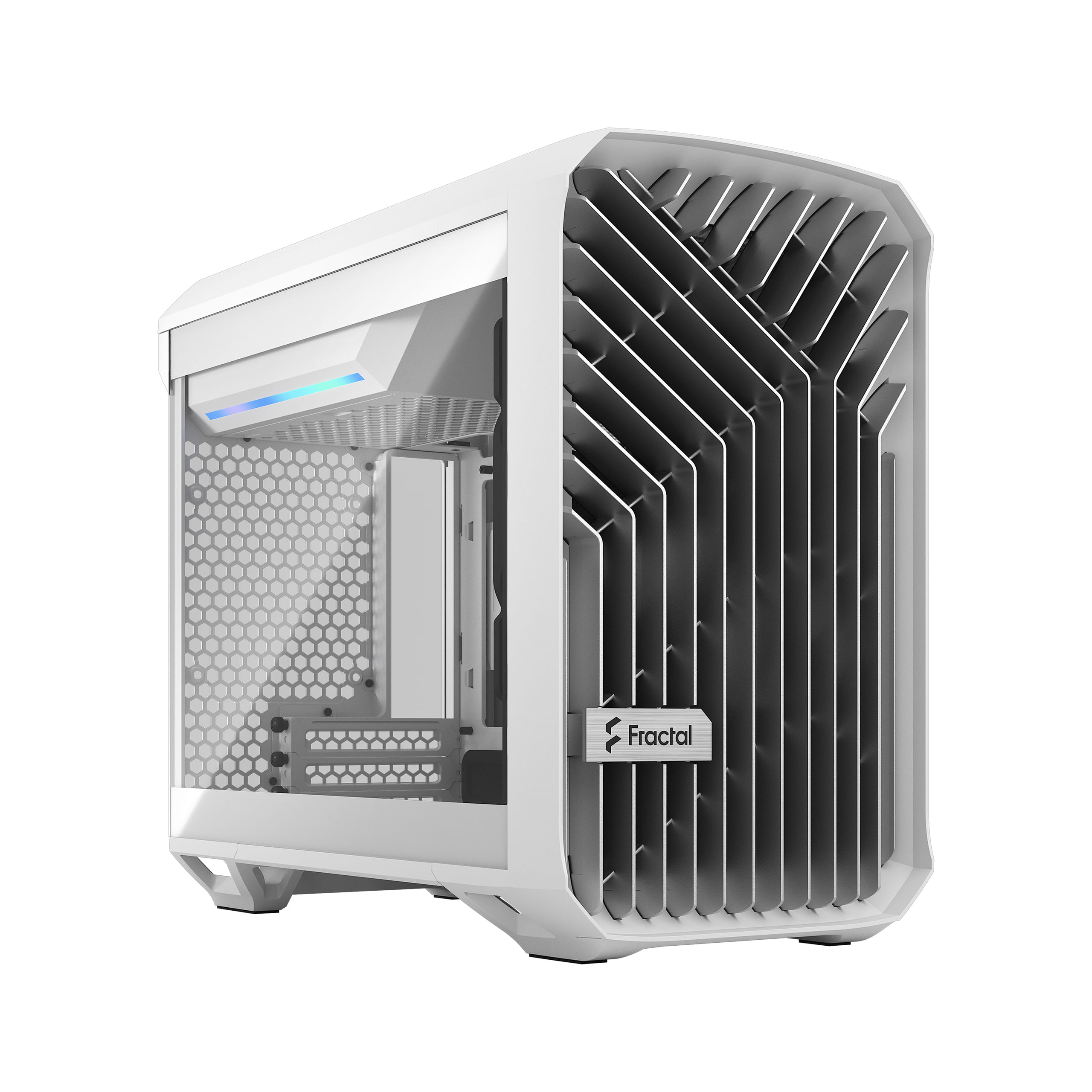 Fractal Design Torrent Nano Micro Tower Bianco (Fractal Design Torrent Nano [White TG] Case w/ Clear Glass Window Mini I Fractal Design Torrent Nano M