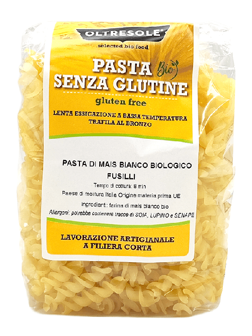 PASTA DI MAIS BIANCO BIO FUSILLI 350 g | Oltresole