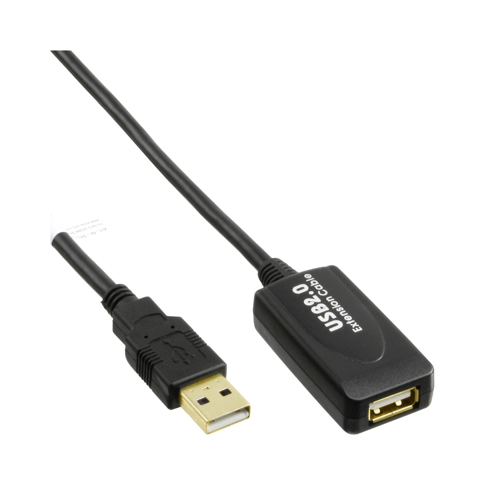 Microconnect InLine Cavo USB 2.0 Am/ A F, Attivo Repeater, prolunga, nero, 15m InLine Cavo USB 2.0 Am/ A F, Attivo Repeater, prolunga, nero, 15m