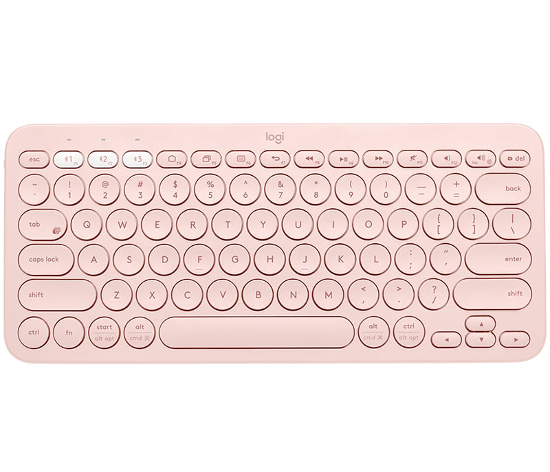 Logitech K380 Multi-Device tastiera Universale Bluetooth QWERTY Spagnolo Rosa
