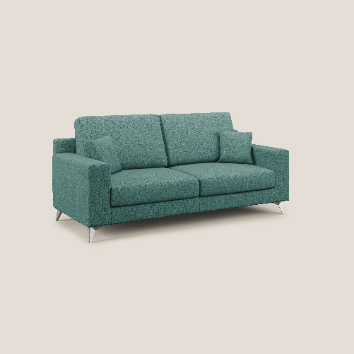 Divano in tessuto impermeabile antimacchia 186 cm Verde Acqua