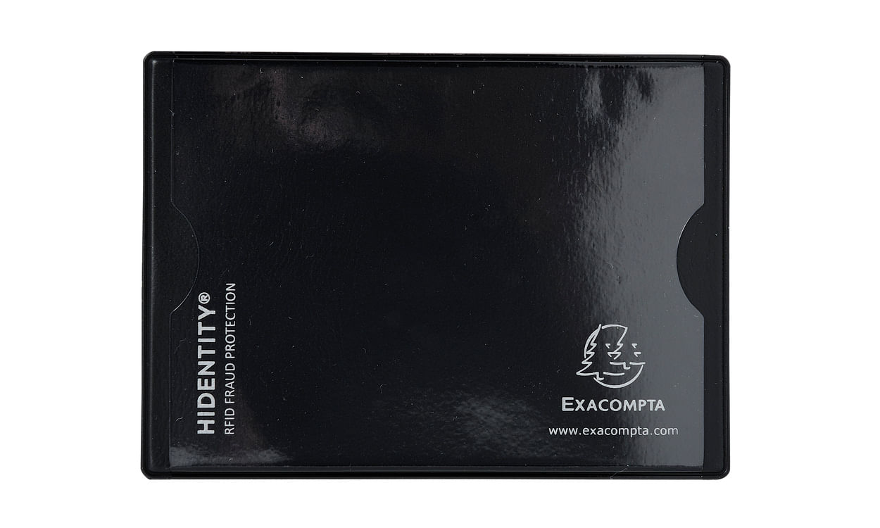 Exacompta 5401E portafoglio, portacarte e portadocumenti da viaggio Custodia Nero PVC