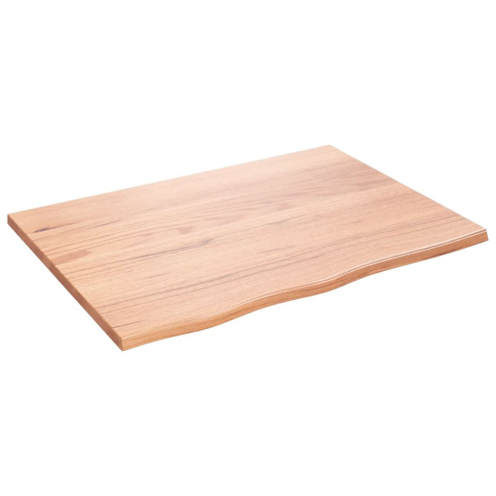 VidaXL Ripiano Muro Marrone Chiaro 80x60x2 cm Massello Rovere Trattato VidaXL 363671 scaffale Quercia Marrone