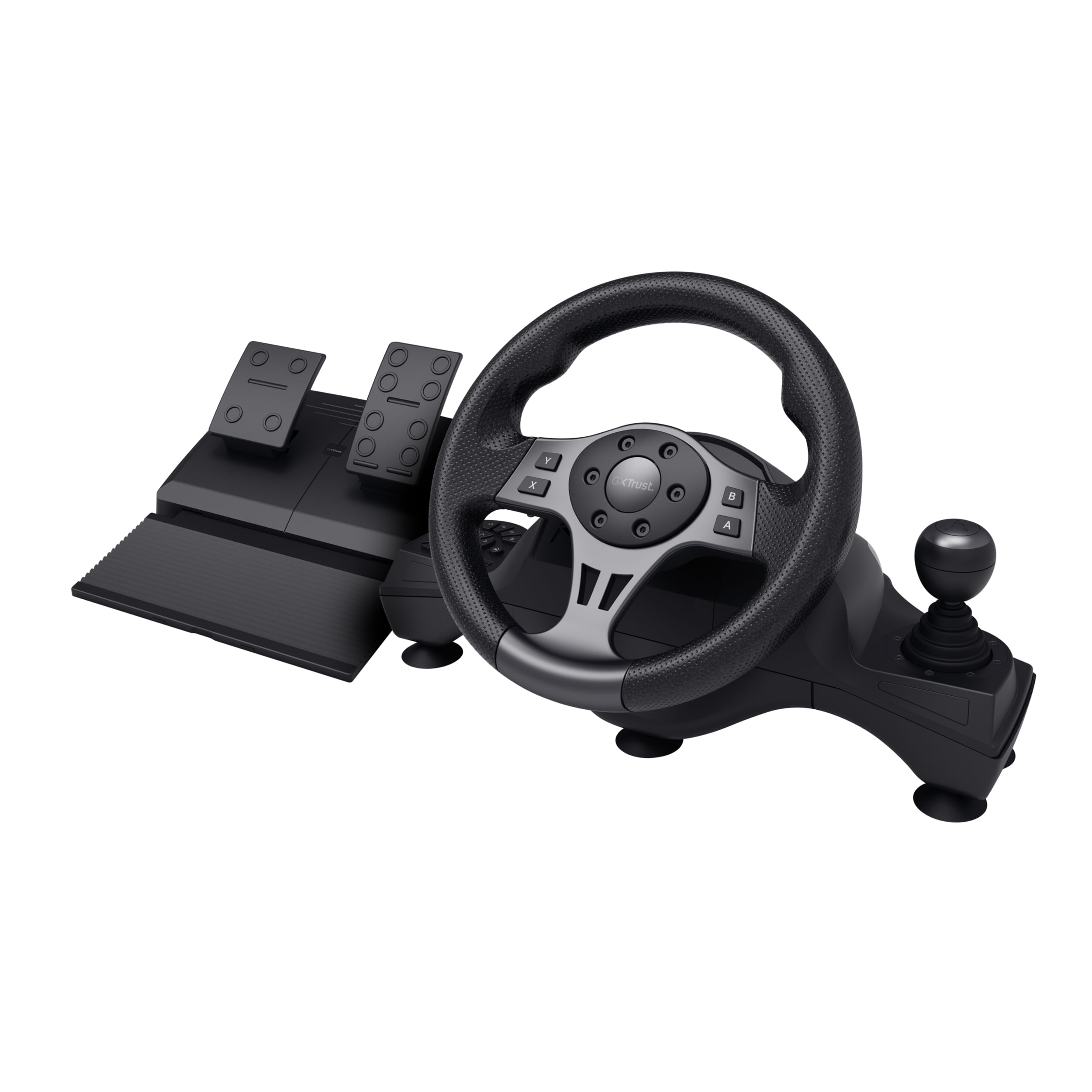 Trust GXT 289 Movi Nero USB Sterzo + Pedali Nintendo Switch, PlayStation 4, Xbox One S, Xbox One X, Xbox Series S Trust VOLANTE DA CORSA MOVI TRUST GX