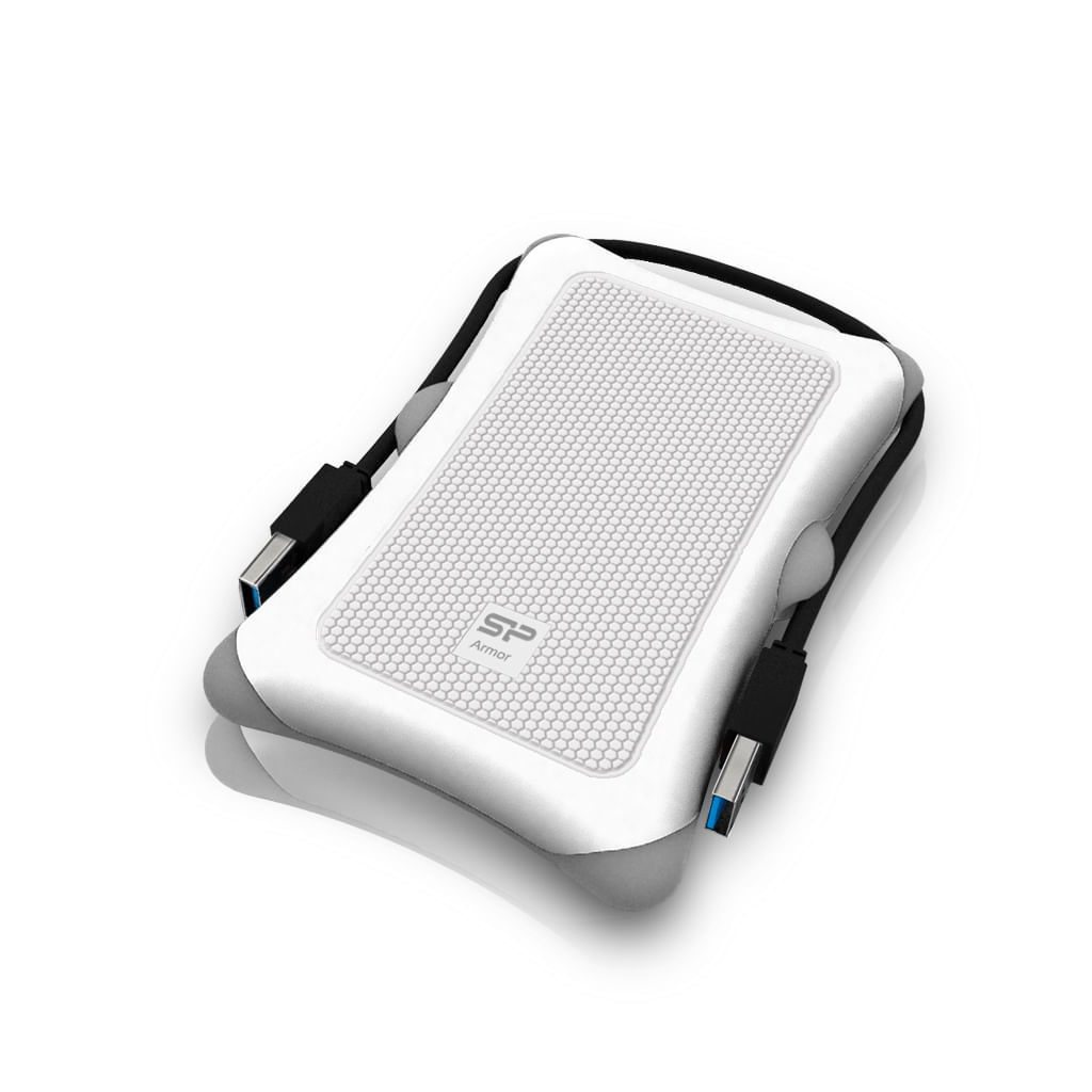 Silicon Power Disco rigido portatile Silicon Power Rugged Armor A30 da 2 TB, resistente agli urti, USB 3.0 da 2 Silicon Power Armor A30 disco rigido e