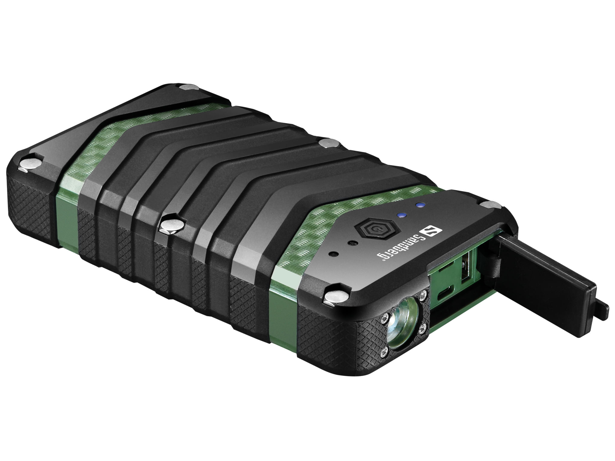 Sandberg Survivor Powerbank 20100 (Survivor Powerbank 20100 - Survivor Powerbank 20100, - Black,Green, Universal, IP67, Sandberg Survivor Powerbank 20