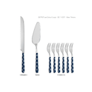 Set 8 Pz Posate da Dolce Shabby Chic Mare - Decoro Timone