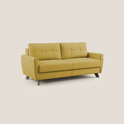 Divano letto in tessuto 188 cm (mat. 140x197) rosa