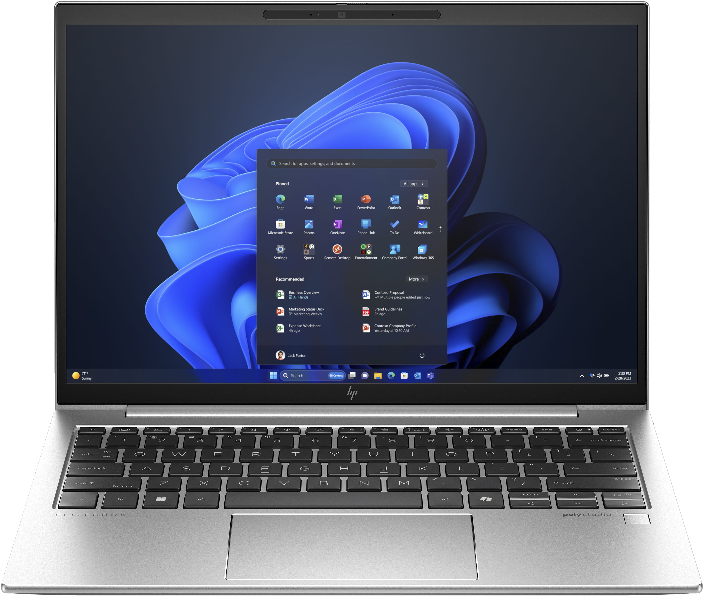 HP EliteBook 830 G11 Intel Core Ultra 7 155U Computer portatile 33,8 cm (13.3") WUXGA 16 GB LPDDR5x-SDRAM 1 TB SSD Wi-Fi 6E (802.11ax) Windows 11 Pro