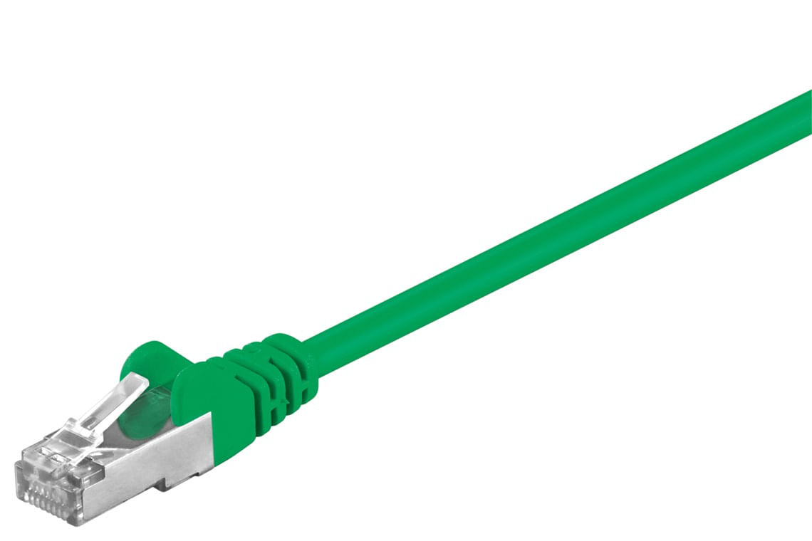 Goobay 50181 cavo di rete Verde 2 m Cat5e F/UTP (FTP)