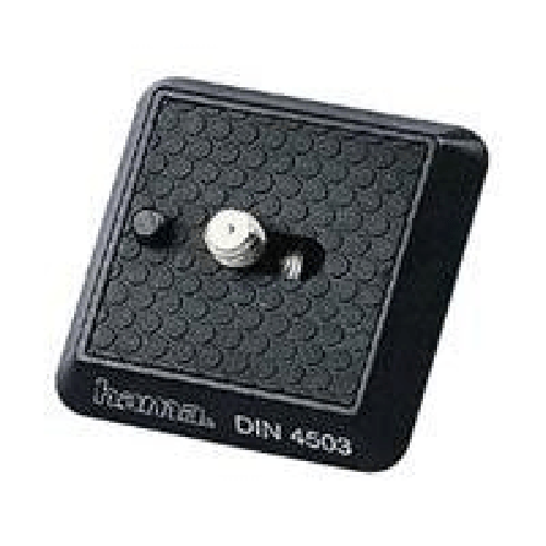 Hama Click II Tripod Camera Plate For Gamma Tripods, 6.4mm Thread/Connection Hama Camera Platform "Click II" Photo/Video treppiede Nero