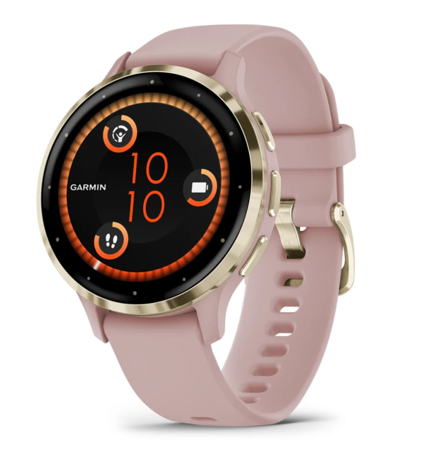 Garmin Venu 3S 3,05 cm (1.2") AMOLED 41 mm Digitale 390 x 390 Pixel Touch screen Oro, Rosa Wi-Fi GPS (satellitare)
