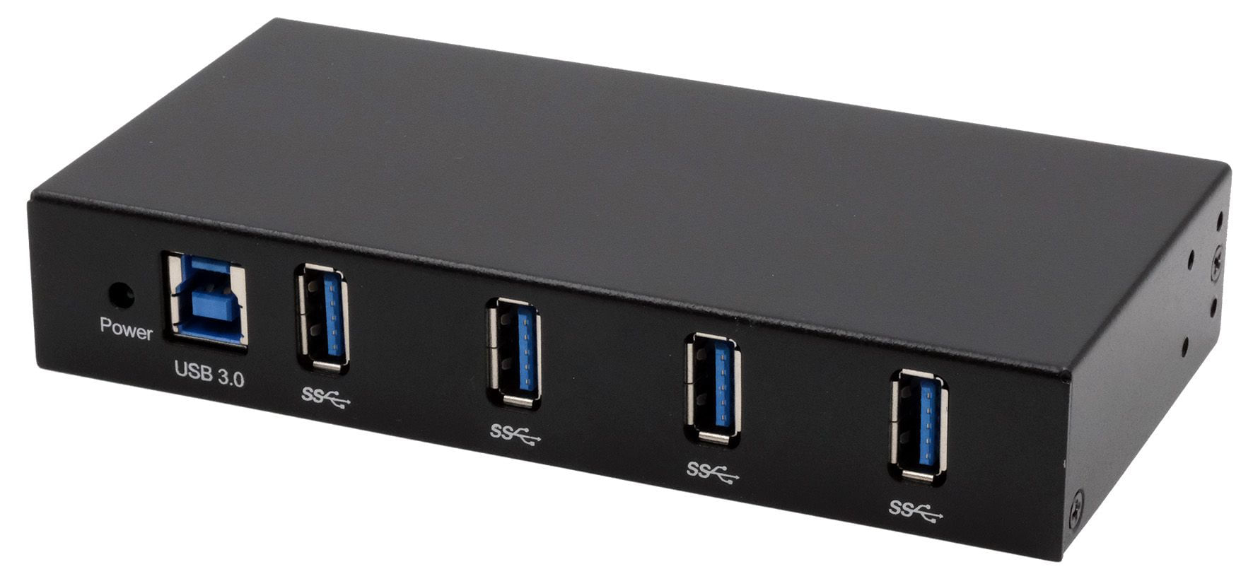 EXSYS EX-11234HMS hub di interfaccia USB 3.2 Gen 1 (3.1 Gen 1) Type-B 5000 Mbit/s Nero