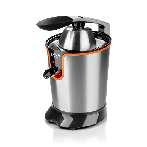 Haeger CJ-600.007A spremiagrumi elettrico 600 W Nero, Acciaio inox