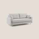 Divano letto matrimoniale in microfibra 208 cm grigio chiaro