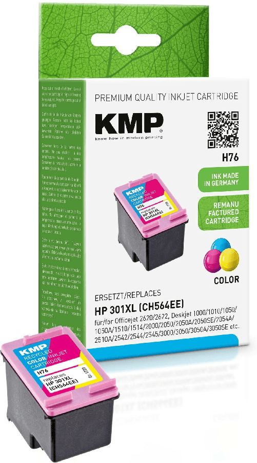 KMP H76 cartuccia d'inchiostro 1 pz (KMP H76 - farve cyan magenta gul -) KMP H76 cartuccia d'inchiostro 1 pz