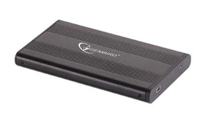 Gembird EE2-U2S-5 contenitore di unità di archiviazione Custodia per Disco Rigido (HDD) Nero 2.5"