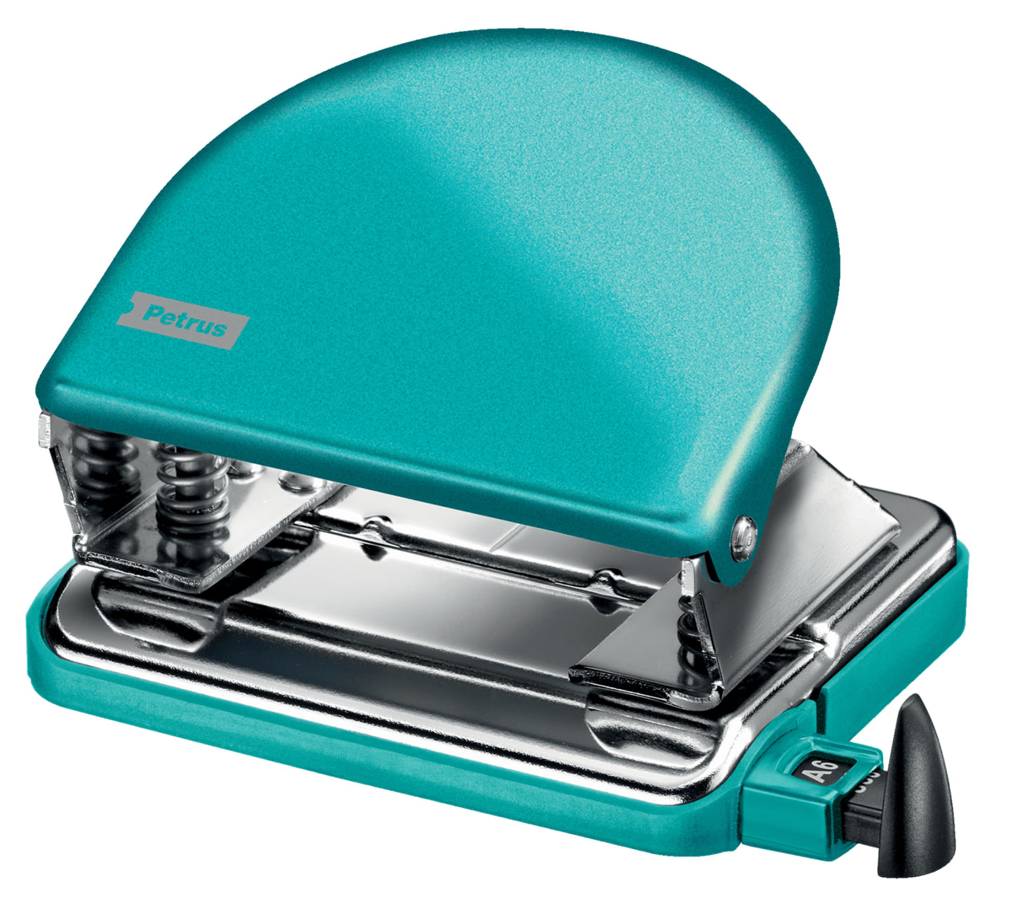 Petrus Trapano perforatore Classic 52 Metal Classic - Fine a 20 fogli - Marchi di forma - Easy Svuoto - Punzoni 5.5 mm Petrus 52 WOW perforatore e acc