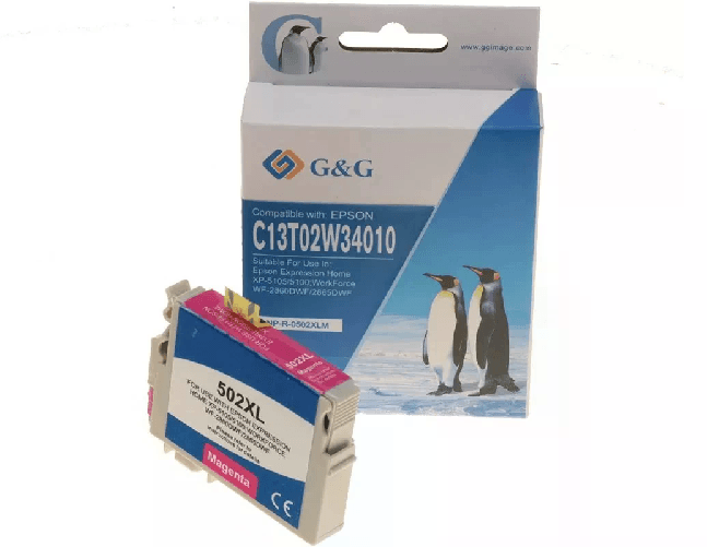 G&G Cartuccia d'inchiostro generica G&G Epson 502XL Magenta - Sostituisce C13T02W34010/C13T02V34010 G&G NP-R-0502XLM cartuccia d'inchiostro 1 pz Compa