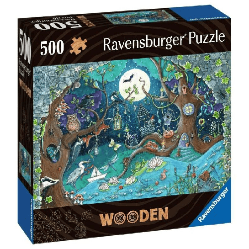 Ravensburger Puzzle Ravensburger 17516 Fantasy Forest Legno 500 Pezzi Ravensburger 17516 puzzle 500 pz Flora e fauna