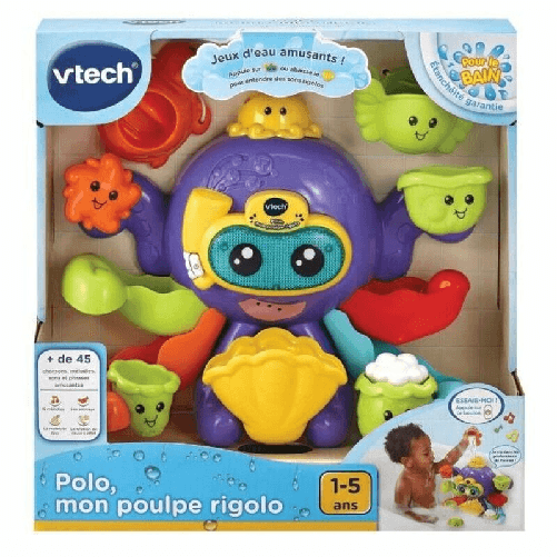 VTech Baby POLO, MON POULPE RIGOLO Animale per vasca Multicolore