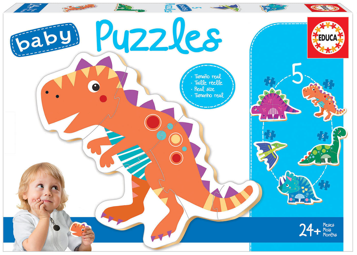 Educa 18873 puzzle Puzzle di contorno Dinosauri