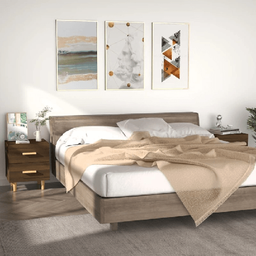 VidaXL Comodini 2 pz in Rovere Marrone 40x35x47,5 cm VidaXL 817290 comodino Quercia