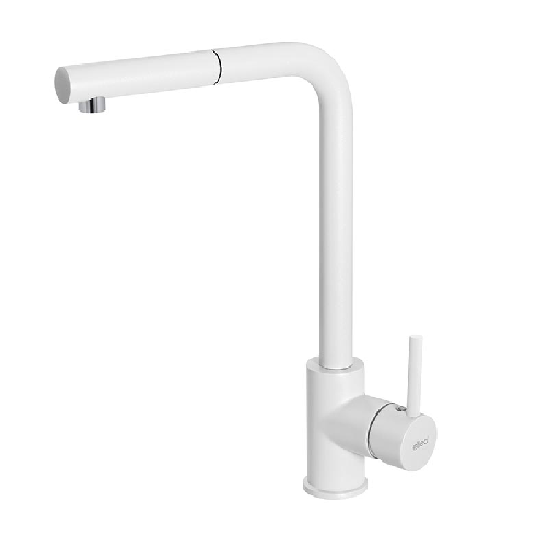 Elleci Rubinetto Miscelatore Cucina Trail Plus Keratek White Bianco Assoluto MKKTRP96 Elleci Trail Plus Bianco