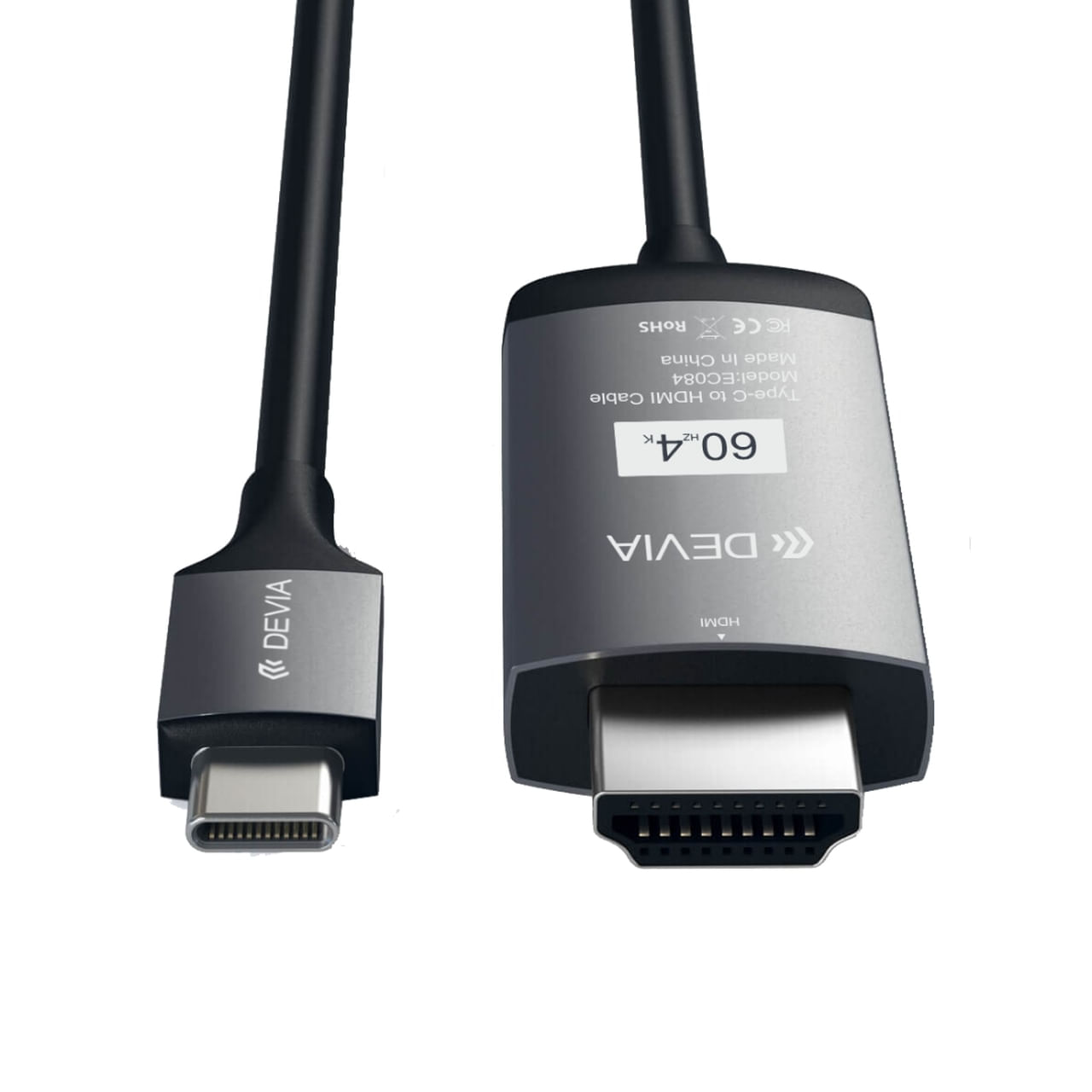 DEVIA CAVO ADATTATORE STORM DA HDMI A TYPE-C DESHDMC135B Devia EC084 2 m USB tipo-C HDMI Nero
