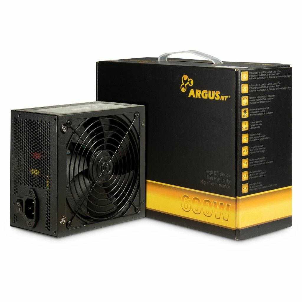Intertec Inter-Tech Argus GPS-600 alimentatore per computer 600 W 20+4 pin ATX ATX Nero Inter-Tech Argus GPS-600 alimentatore per computer 600 W 20+4