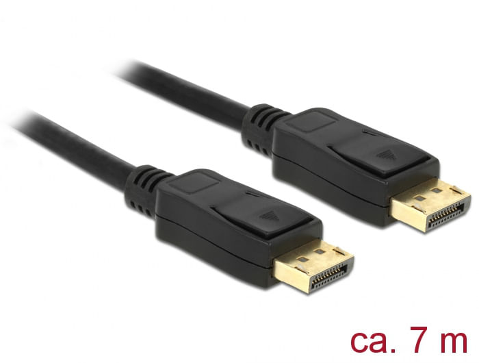 Delock Cavo Delock DisplayPort 1.2 maschio > DisplayPort maschio nero 4K 60 Hz 7 m DeLOCK 84860 cavo DisplayPort 7 m Nero