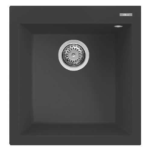 Elleci Lavello Incasso 1 vasca 47x50 Quadra 102 Granitek Antracite LGQ10259 Elleci Quadra 102 Lavello montato su piano Rettangolare Granitek