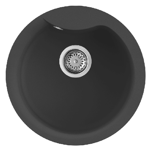 Elleci Lavello Tondo da incasso Ego ROUND Granitek Antracite LGEROU59 Elleci Ego Round Lavello montato su piano Cerchio Granitek
