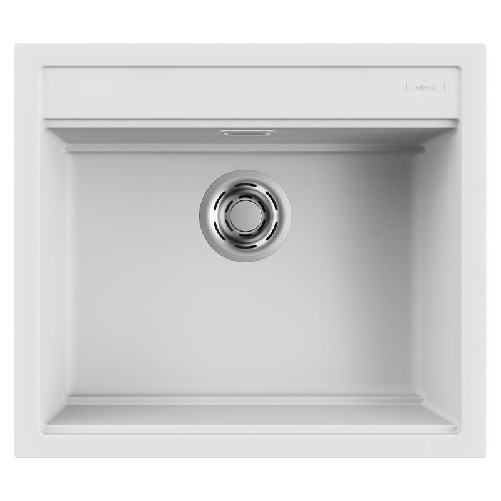 Elleci Lavello Incasso 1 vasca 57x51 Best 105 Keratek Bianco White Assoluto LKB10596