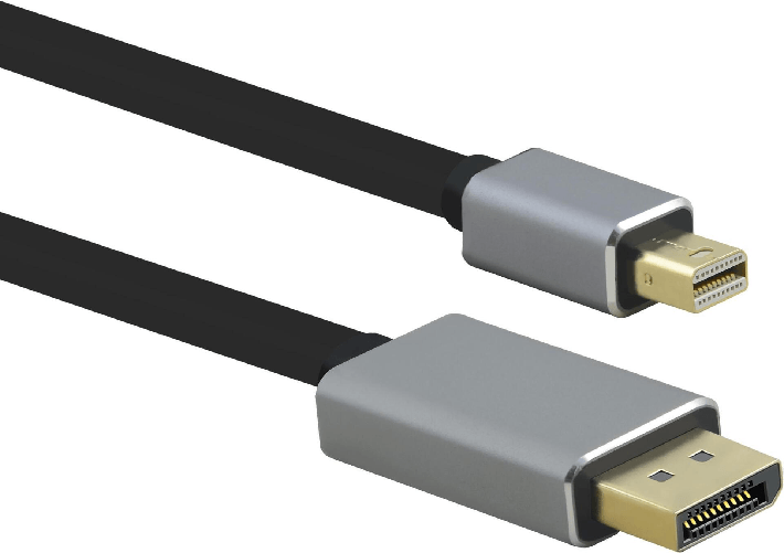 Helos Cavo di collegamento Helos, mini DisplayPort St./DP St., PREMIUM 8K, 1,0 m, nero Helos 288472 cavo DisplayPort 1 m Mini DisplayPort Nero, Grigio