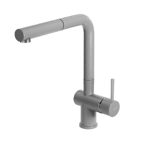 Elleci Rubinetto Miscelatore Cucina Stream Plus Keratek Grigio Light Grey MKKSTP97