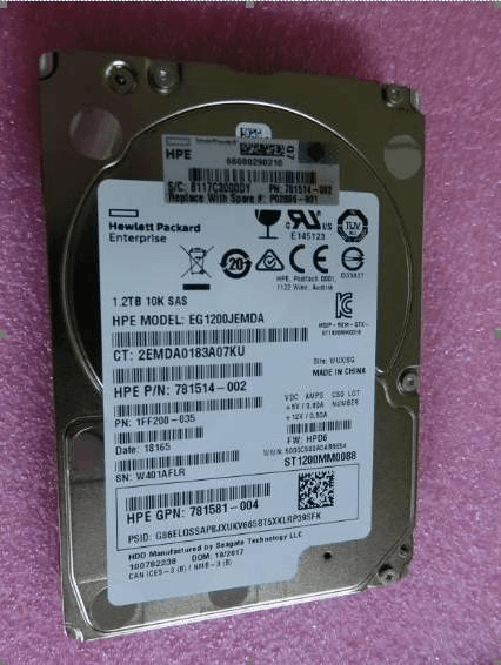 Hewlett Packard Enterprise HPE P02886-001 disco rigido interno 1,2 TB 10000 Giri/min 2.5" SAS HPE P02886-001 disco rigido interno 1,2 TB 10000 Giri/mi