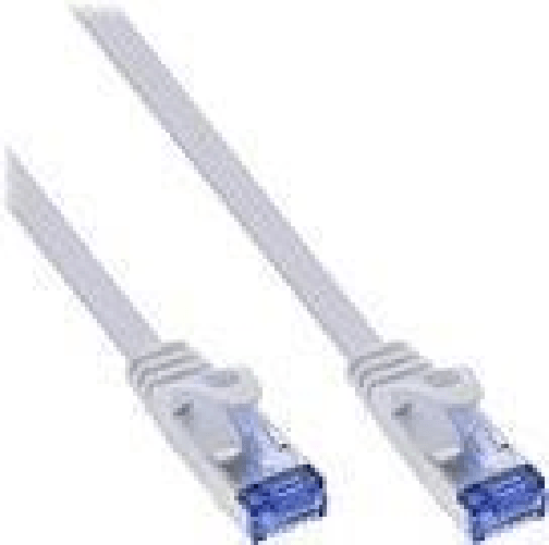 InLine Patch Cable flat, U/FTP, Cat.6A, bianco, 2m