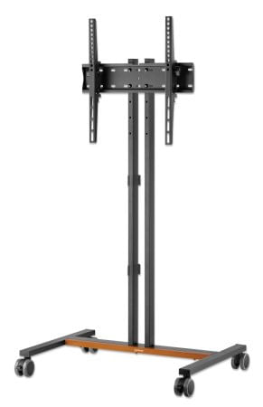 Manhattan 462068 Supporto TV a parete 139,7 cm [55] Nero (TV & Monitor Mount, Trolley Stand [Compact], 1 screen, Screen Manhattan 462068 Supporto TV a