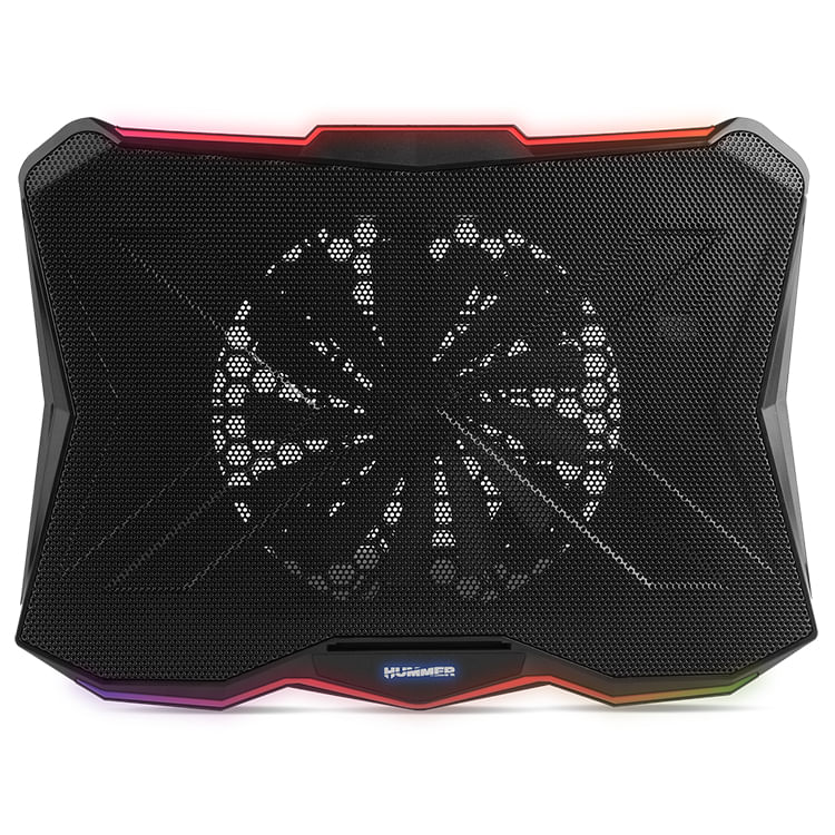 NOX HUMMER PRO STAND BASE DI REFRIGRAZIONE PER PORTATILE FINO A 17,3 USB - illuminazione RGB - ventola da 170 mm - veloc NOX PRO base di raffreddament