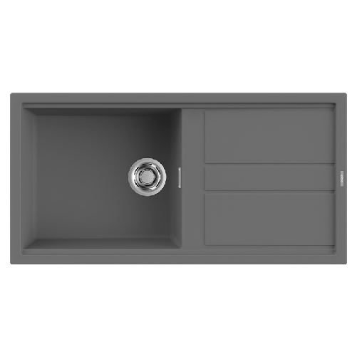 Elleci Lavello Incasso 1 vasca 100x51 Best 480 Keratek Grigio Dark Grey LKB48099