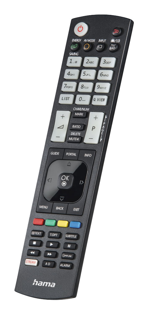Hama Universal IR Remote Control for LG TVs, Teachable, Smart Buttons, Illuminating Buttons, 10m Range Hama 00221061 telecomando IR Wireless TV Pulsan