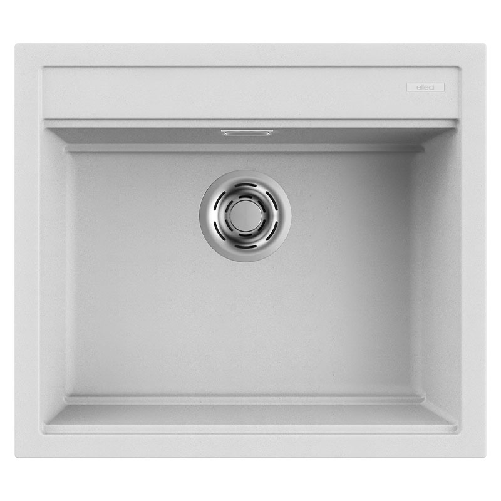 Elleci Lavello Incasso 1 vasca 57x51 Best 105 Granitek Bianco LGB10568