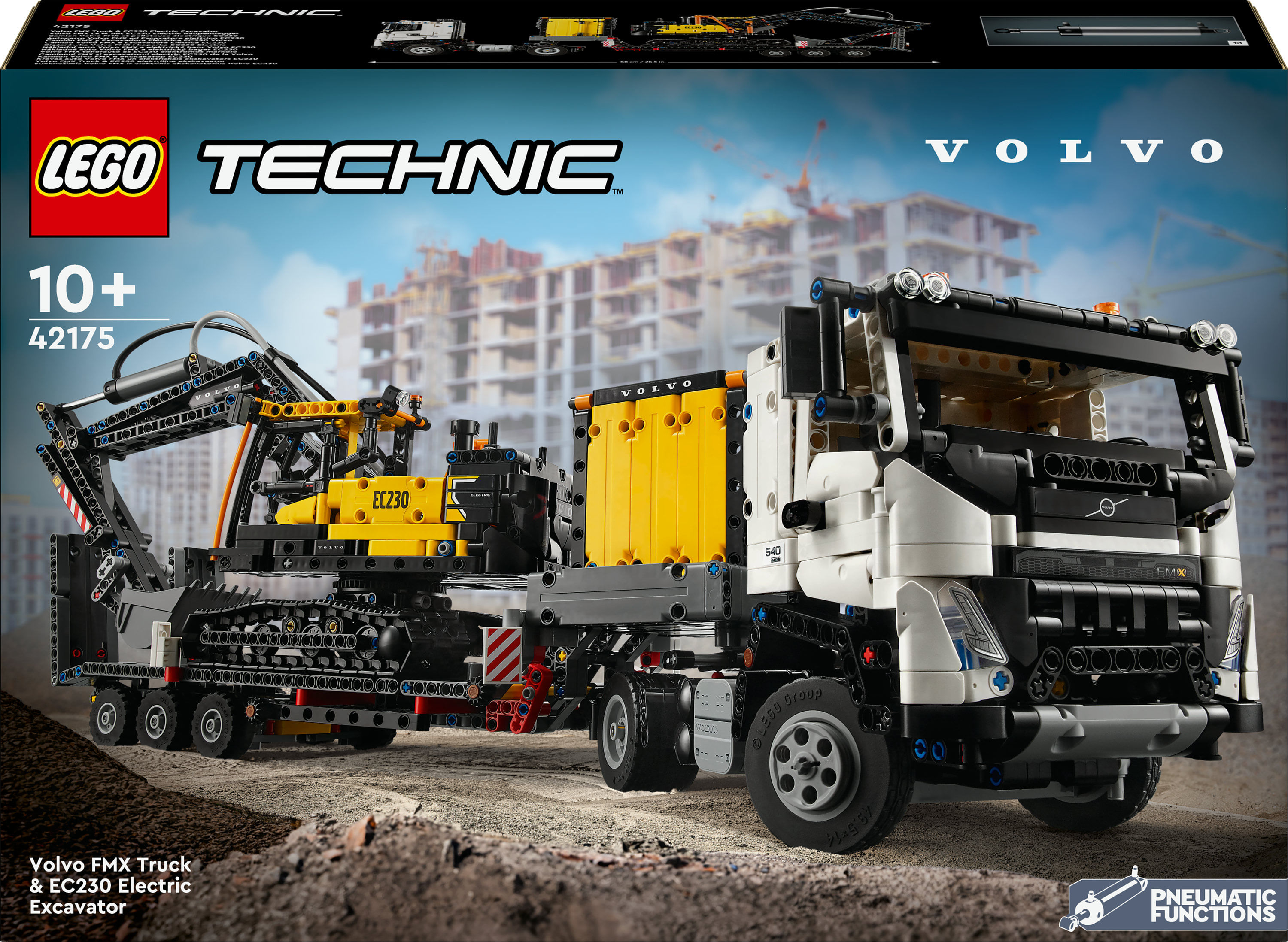 LEGO Autocarro Volvo FMX ed Escavatore elettrico EC230