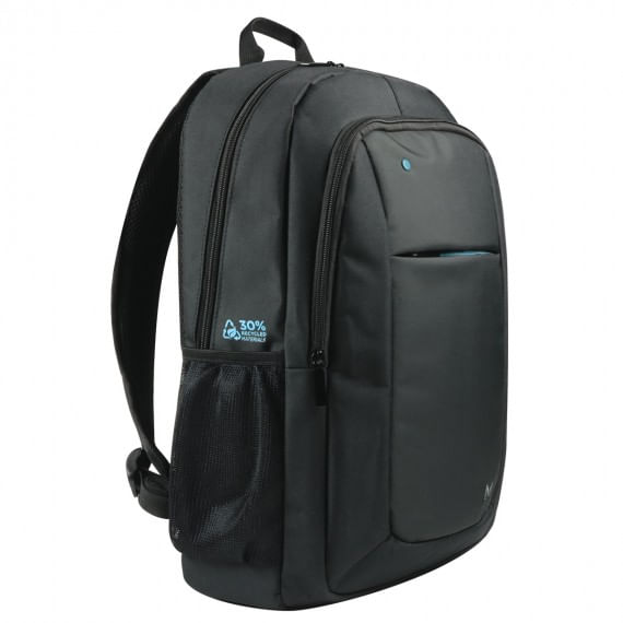 Mobilis 003064 borsa per laptop 39,6 cm [15.6] Zaino Nero (THEONE BACKPACK 14-15.6IN BLUE - ZIP 30 RECYCLED) Mobilis 003064 zaino Nero