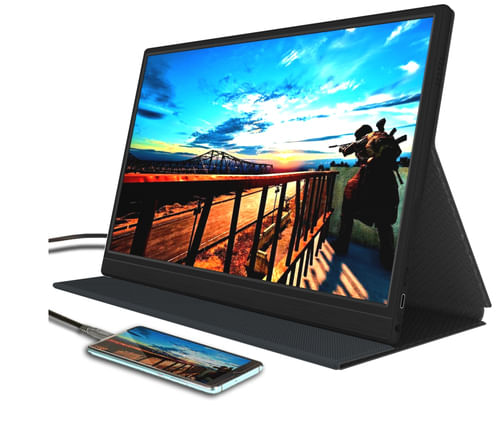 Denver PMO-15601 - Monitor LCD - 15,6 pollici - portatile - 1920 x 1080 Full HD (1080p) - IPS - 250 - 10001 - Mi Denver PMO-15601 TV e monitor portati