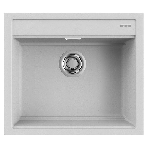 Elleci Lavello Incasso 1 vasca 57x51 Best 105 Granitek Grigio Aluminium LMB10579