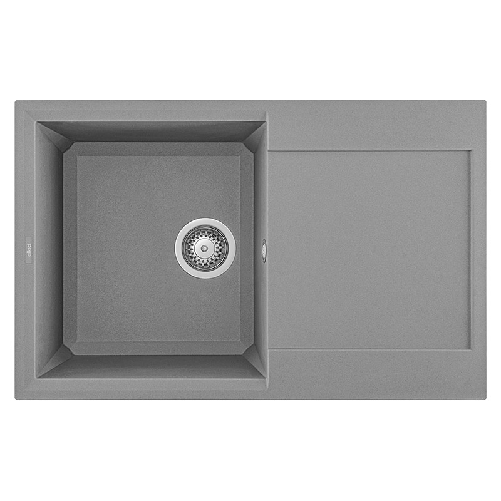Elleci LGY30048 Easy 300 Lavello Granitek Gocciolatoio reversibile 1 Vasca 79 cm Grigio cemento Elleci Easy 300 Lavello montato su piano Rettangolare
