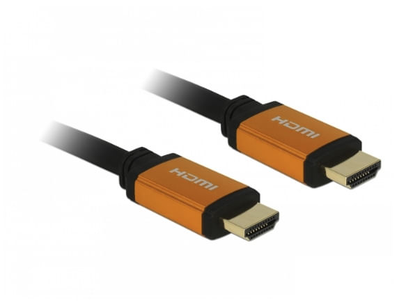 DeLOCK 85727 cavo HDMI 1 m HDMI tipo A (Standard) Nero, Oro