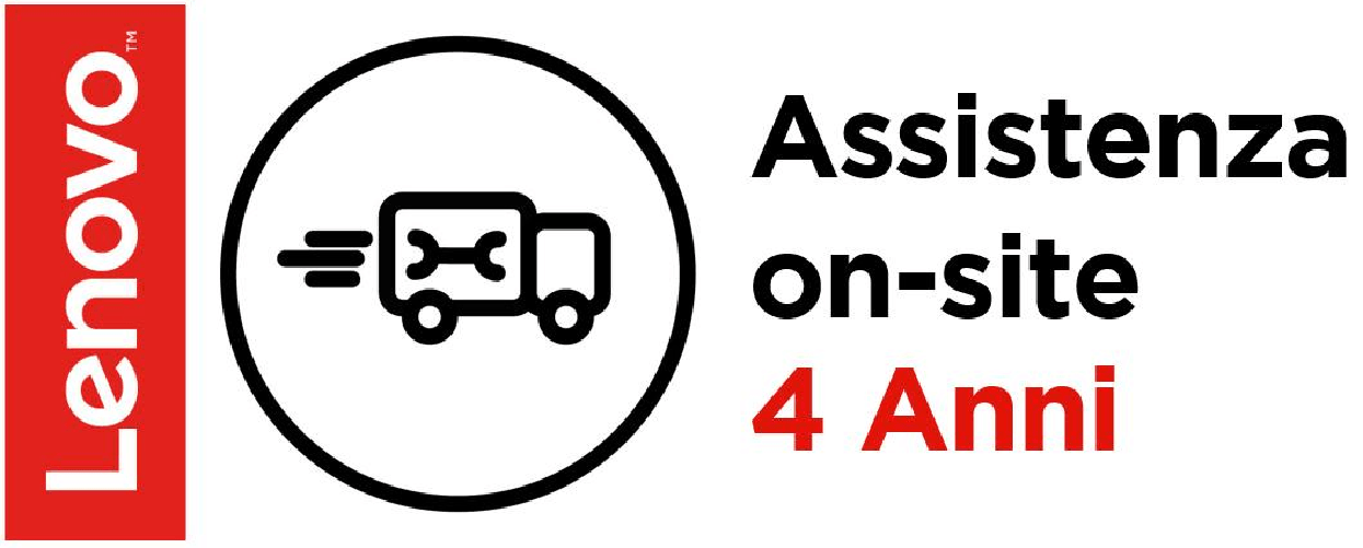Lenovo 4 Year Onsite Support (Add-On) 1 licenza/e 4 anno/i
